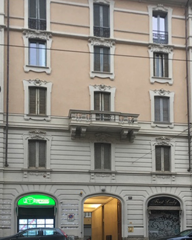 Palazzo in Via Settembrini a Milano dopo il restauro